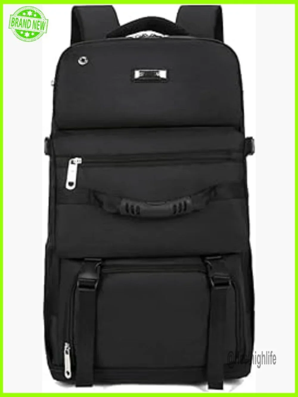 90L Large Capacity Nylon Travel Backpack for Outdoor Hiking Camping